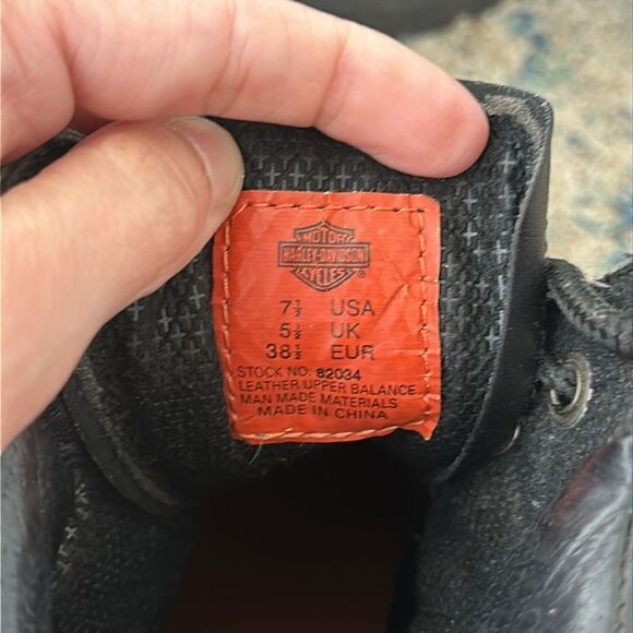 Ladies Harley Davidson Lace Up Leather Boots size 7.5 - Picture 7 of 8